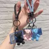 Harzimitation Stoff Teddybär Schlüsselbär kleiner Anhänger, Puppenschmuck, Keyring kreativer Anhänger, Schlüsselbundzubehör