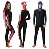 Frauen Badebekleidung upf 50 lycra ein Stück Badeanzug Ausschlagschutz Langarm mit Kapuzentauchanzug Anti UV Surf Männer Frauen Sonne Schutz