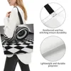 Einkaufstaschen Frauen Umhängetaschen Kunst Schwarz weiß optische Illusion Großkapazität Lebensmittel für Damen für Damen