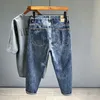 Hoogwaardige Spring Vintage Jeans Men Fashion Loose Tapered Drape Youth Denim Trousers Jeans Hip Hop Male Streetwear 240419