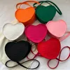 Evening Bags Vintage Felt Love Shape Messenger Shoulder Bag Fashion Women Single Solid Color Small