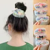 Haaraccessoires kinderen schattige cartoon regenboog gaas grote darm ring haarbands meisjes zachte scrunchies rubberen bands kinderen haaraccessoires