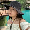 Bérets Suncreen Bucket Hat Fashion Spring Summer Sun Protection Fisherman Sunhat Women Girls