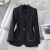 Damespakken Hoge kwaliteit Fabric Women Long Sleeve Blazers Jackets Coat Business Work Wear Autumn Winter Ladies OL STYLES OUTWIJS BLASER