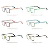 Lunettes de soleil Frames Fonex Lunes de titane colorées Frame Men Fashion Retro Square Eyeglasses 2024 Femmes Vintage Eyewear F85804