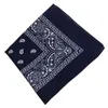 Bandanas Multipurpose Bandana imprimé en coton Bandage de coton en sueur Absorbant (bleu foncé)