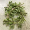 Dekorativa blommor 1,8 m Artificial Green Christmas Garland Wreath Xmas Home Party Decoration Pine Tree Rattan hängande prydnad för barn