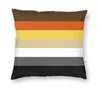 CushionDecorative Pillow Solid Bear Pride vlag Luxe worp Cover Slaapkamer Huisdecoratie Gay LGBT GLBT Cushion Covers Velvet Fab2090888