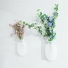 Vases Traceless Wall Vase Magic Rubber Silicone Sticky Hang Flowers Stickers Pot Home Decor Hydroponic Plant