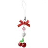 Keychains porte-clés en perles de fraise pour filles sweet cool y2k sac h9ed