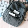 Рюкзак ретро -расстроенный холст -серый мальчик девочка милый колледж женский книжный рюкзаки крутые ноутбук, студентка, младшие сумки