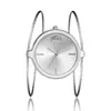 Armbandsur 2024 Casual mode Simple Girl Round Single Steel Armband Quartz Watch