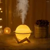 Lampy stołowe Aroma dyfuzor nawilżacz powietrza z LED Nocnym światłem 200 ml 3d Planet Planet Horletifiers USB Przenośna mgła do sypialnie