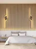 Wall Lamp Noordse LED LED CREATIEVE STRIP Minimalistische Lightbed Bedroom Bed Sconce Lights Living Room TV Sofa Achtergrond L L