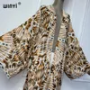 Kimono Beach Wear Women 2024 Vestido boho Cubierto Cardigan Estampado Impresión ABAYAS DUBAI Muslim de lujo