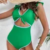 Swimwear pour femmes Nouveaux maillots de bain sexy un morceau de maillot de bain patchworks femmes monokini bodySuit push up se maillot de bain patchwork mail de bain de bains