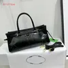 Onderarm tas schoudertassen hoogwaardige schoonheid crossbody tas glinige lederen handtas messenger voor kinderen mode halve maan hobo bakken koppelingszakken portemonnee