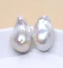 Boucles d'oreilles goujon en eau douce perle 925 argent sterling grand baroque 1525 mm fine bijoux cadeaux pour les femmes EA3273938