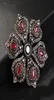 Luxury Vintage Brooch Femmes Fleur Broches de cristal en résine rouge Broche Broche Dames Lapon Hijab Corsage épingle Turc Jewelry ethnique5328973