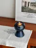 Kerzenhalter Blaues Glas Kerzenstick Blumenarrangement Wasser erhöhte Vase -Dekoration einfacher moderner Sockel