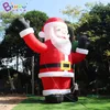 12mH (40ft) with blower arrival advertising inflatable standing Santa Claus carrying bag inflation cartoon figure for Christmas party event decoration toys sport