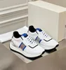 Nouveau créateur de luxe Multi matériau patchwork Couleurs de vaches de vache hommes hommes femme épais lacet lace up white lue sports à mode polyvalente chaussures décontractées