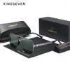 Солнцезащитные очки Kingseven 2024 мужская поляризованная мода Ультра -тонкие храмы солнечные очки для мужчин на открытом воздухе
