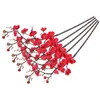 Flores decorativas 5 PCs Fake Plum Blossom Wedding Decoration Artificial Flower Branch Home