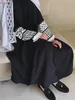 Bordado de moda Kimono Robe muçulmano de grandes dimensões abaya syari fêmea completa Taseel Muslim Abaya Service ABAYAS WY1969 240423