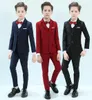 Formelle Jungenanzüge für Hochzeiten Party Kinder Blazer Anzug Jungen Kostüm Mariage Jogging Garcon Blazer Teenager Junge Britische Style Tuxedos1897213