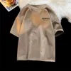 メンズTシャツ太りすぎの短袖Tシャツ夏ファッションブランド汎用トレンドハイストリートルーズ5 30スリーブTシャツ2405