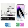 Screen Protector Tempered Glass for iPhone 15 14 13 12 mini 11 Pro X XS Max XR 6 7 8 Plus Samsung A15 A25 A35 A55 A71 A05 Protect Film 9H 0.33mm with Paper retail Box wholesale