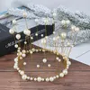 Forniture per feste Crown Cake Topper Pearl Happy Birthday Toppers Decor di fidanzamento del matrimonio