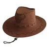 Bérets en daim cowboy fashion largeur unisex jazz jazz western style sophosteur accessoires