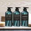 Dispensador de jabón líquido 3pcs champú de baño de baño de baño acondicionador de cabello botella de plástico prensa de almacenamiento bomba Sub 500 ml