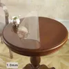 Table Cloth Transparent Round Tablecloth Soft Glass Mat PVC Waterproof And Oil-proof Board Living Room Kitchen Decoration