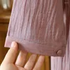 Women's Sleep abbigliamento garza cotone notturno indossa per donne abiti estivi notturni di colore a v-scollo a v-torto semplice in camicia da notte in camicia