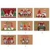 Tappeti Natale Gnome Dwarf Areormat Merry Benvenuto Segno di benvenuto Tappeto Tappeto Decorazione per la casa decorazione navidadcarpets7035423