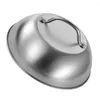 Kupalar Barbekü Pot Kapağı Metal Pan Mutfak Paslanmaz Çelik İşlemeli Tencereler için Yeniden Kullanılabilir Kapak Kızartma Tavaları