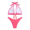 Swimwear pour femmes Bikini de couleur solide jupe sexy jupe du fond du bassin de bong pour femmes