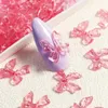 30pcs kawaii bonbons rose arc charmes en résine 3D bijoux art accessoires