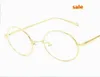 Cadre de lunettes en or Retro Full Retro coréen nerd mince métal joli style vintage spectacles