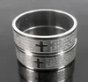 25pcs gravado prata mens em inglês lord039s oração de aço inoxidável anéis religiosos anéis religiosos Men039s presente de jóias inteiras 6530297