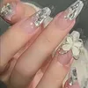 24pcsbox Fake Nails Pressione reutilizável com designs definido