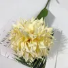 Flores decorativas Flor simulada Cabeza individual y noble Bola colocada en el suelo Arte bordado Rama alta