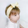 Haarzubehör 1PCS Neugeborenes Baby Stirnband für Mädchen elastischer Strick Kinder Turban Baby Bögen weiche Nylon Kinder Kopfbedeckung Haarzubehör Großhandel Großhandel