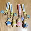 Reise Enten Silicon süße Schlüsselbund Entenpuppe Auto Betanker Entenheizt Anhänger Cartoon Schmuck Anhänger Keychain