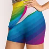 Kjolar regnbåge kvinnors kjol mini en linje med dölj fick färg färg s3xyglass3s stephaniekeyesdesign stolthet