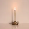 Bordslampor Touch LED Candlelight Camper Lamp uppladdningsbar vattentät varmt ljus ljusets atmosfär