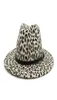 Automne hiver léopard plat laine Fedora chapeau féminin metal ceinture métal ceinture chapeaux vintage chapeaux dames églises hat 4920446